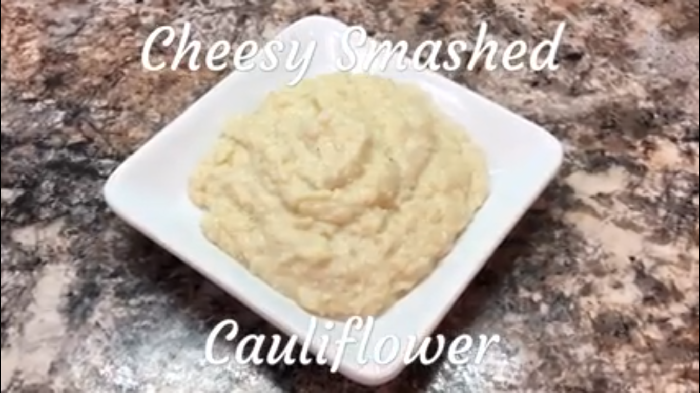 Cheesy Smashed Cauliflower Recipe
