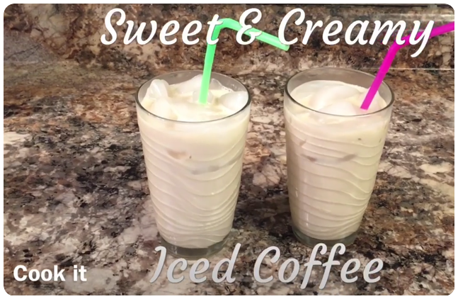 Sweet and Creamy Iced Coffee