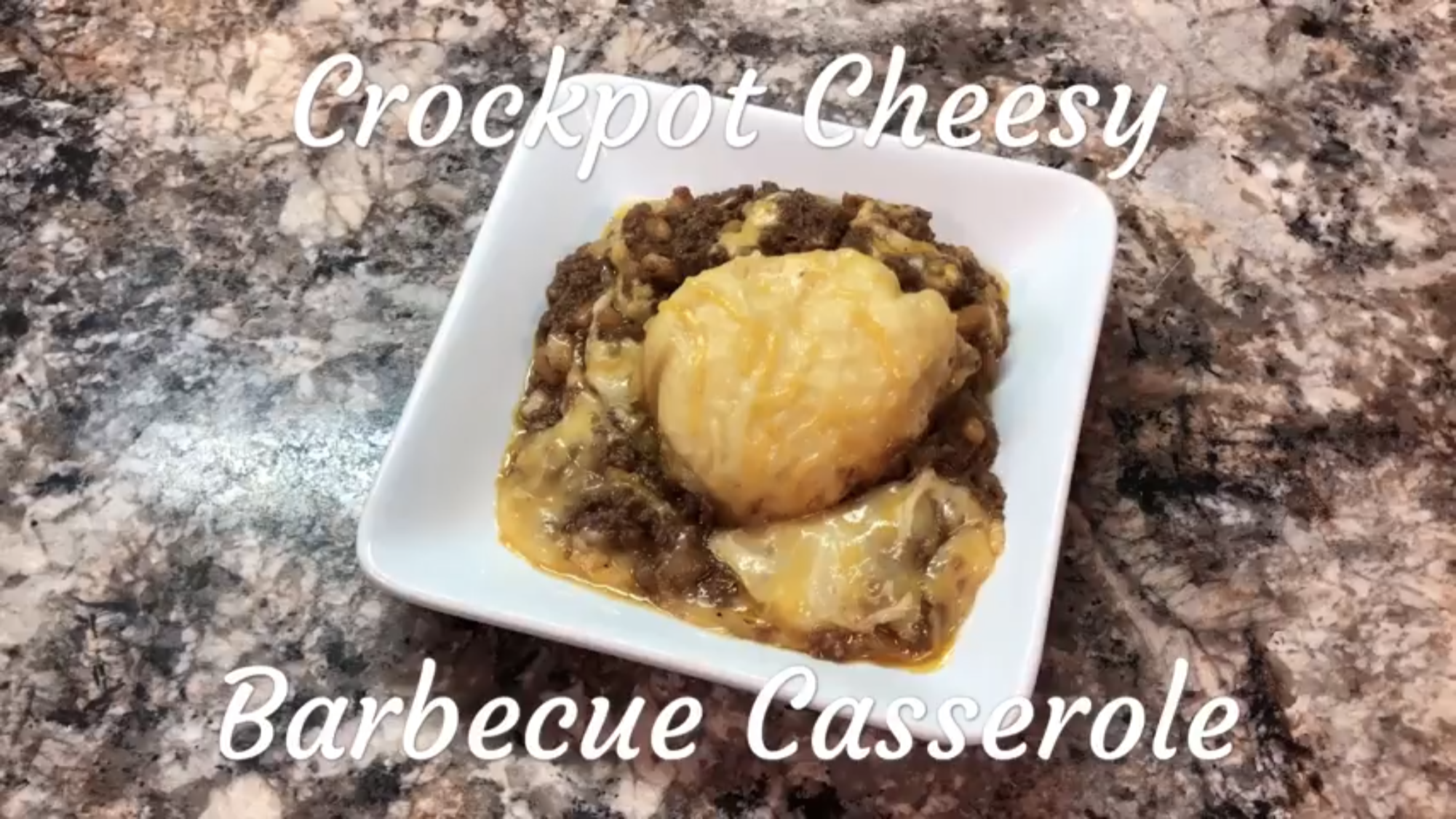 Crockpot Cheesy Barbecue Casserole