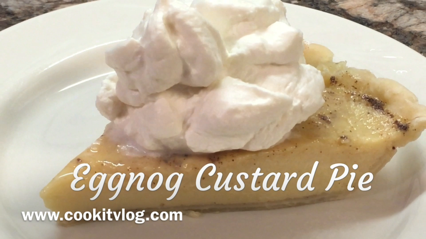 Eggnog Custard Pie Recipe