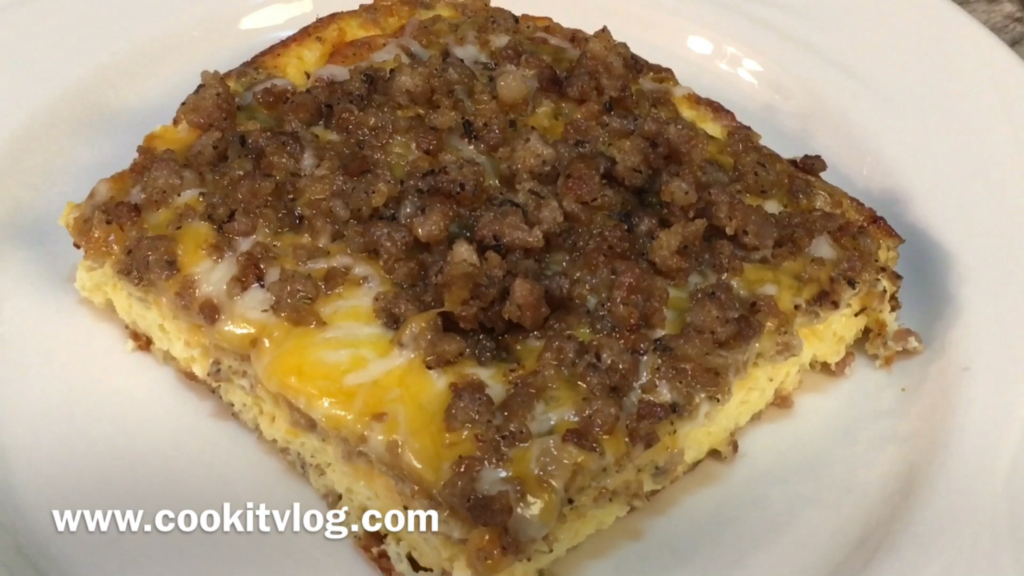 Cheesy Scrambled Eggs and Sausage Recipe - Cookitvlog by Gary & Peggy Neese