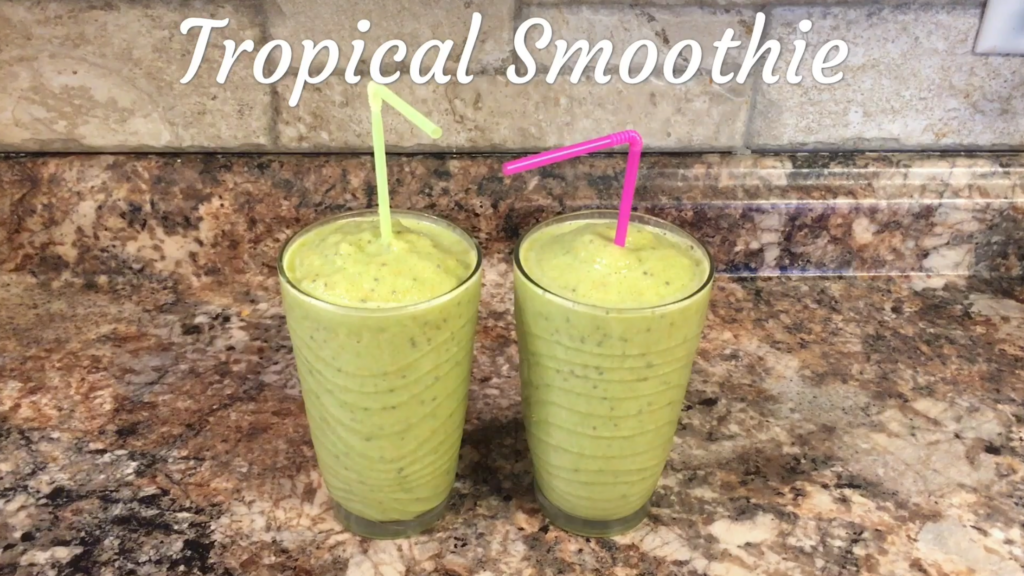 How to make Tropical Banana, Pineapple Smoothie - Cookitvlog by Gary ...