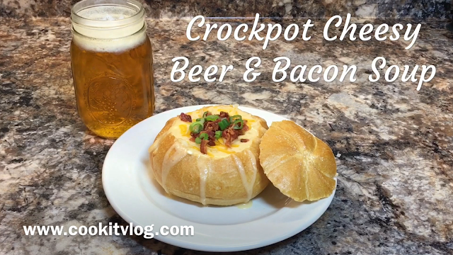 Crockpot Cheesy Beer and Bacon Soup
